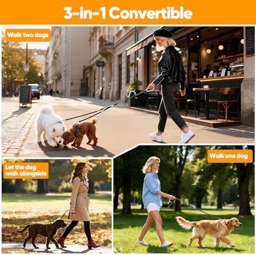 XiaZ Double Dog Leash for Two Dogs Perfect for Small Medium Dogs - Image 6