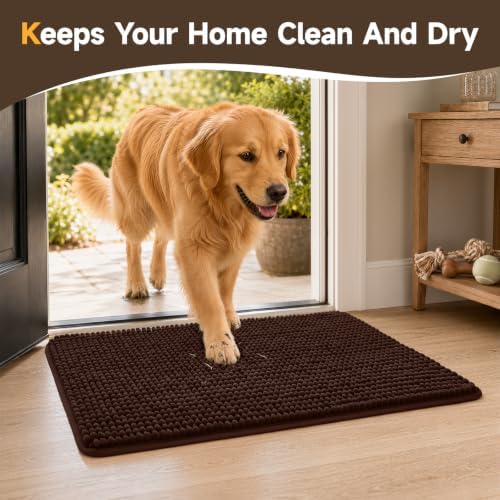 Ophanie Brown Door Mat 28x18, Muddy Mats - Image 4