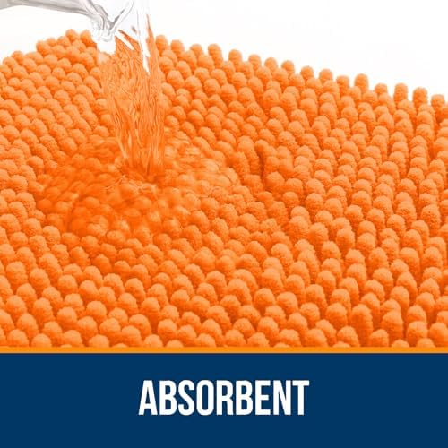OLANLY Large Bathroom Rugs 40x32, Extra Soft Absorbent Chenille Bath Rugs - Image 4