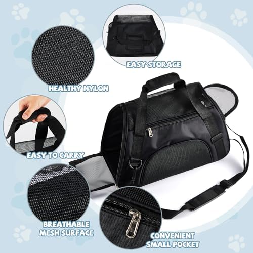 Sweetude 4 Pcs Cat Carrier Soft-Sided Pet Carrying Bag - Image 3