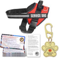 Opstin Service Dog Vest, ID Tag + 50 ADA Information Cards, Service Dog Harness by Opstin