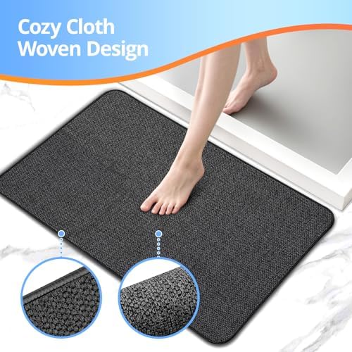 Upgraded Bath Mat 19x30Inch, Thin Bath Mats Rugs - Image 3