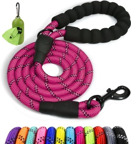 Taglory Rope Dog Leash for Medium Large Dogs, 6 FT Padded Handle by Taglory