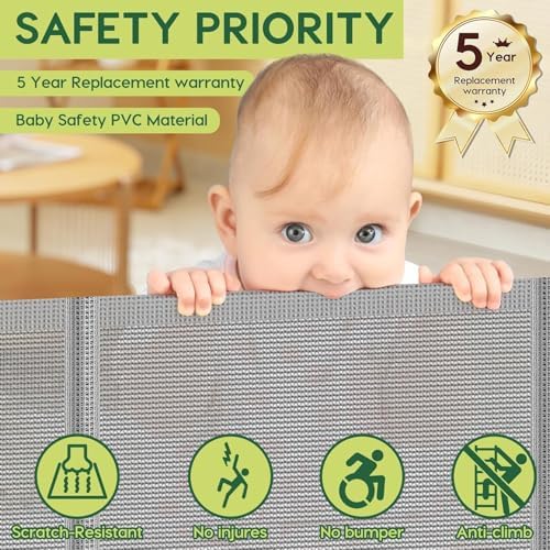 2 Pack Reinforced 55" Wide Retractable Dog Gate - Image 6