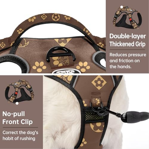 IVY&LANE No Pull Dog Harness for Medium Dogs, Reflective Dog Vest Harness - Image 4