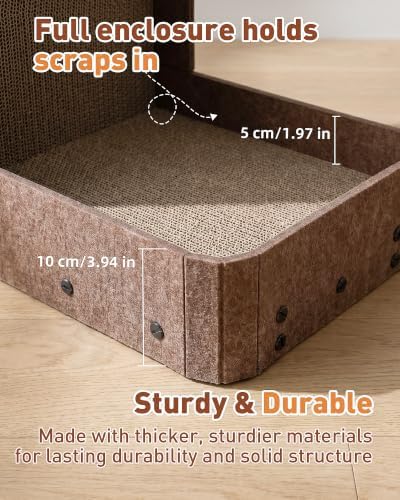 18.9" Cat Scratcher, L-Shaped Scratch Pad - Image 4