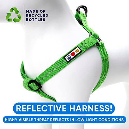 Pawtitas Recycled Reflective Step-in Dog Harness – Adjustable No-Pull Vest - Image 4