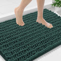 Smiry Bathroom Rugs 36X24, Extra Soft Rubber Backing Chenille Bath Mats by Smiry