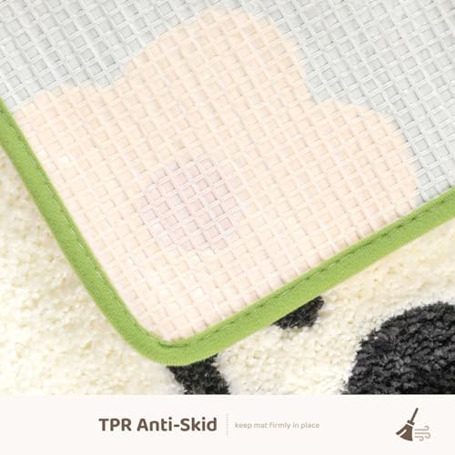 Molesun Panda Bath Mat 16x24, Soft Absorbent Microfiber Bath Rugs - Image 6