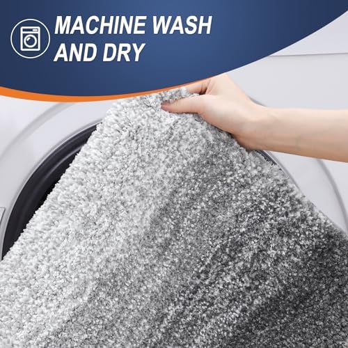 OLANLY Bathroom Runner Rug 40x20, Extra Soft Absorbent Microfiber Bath Rugs - Image 6