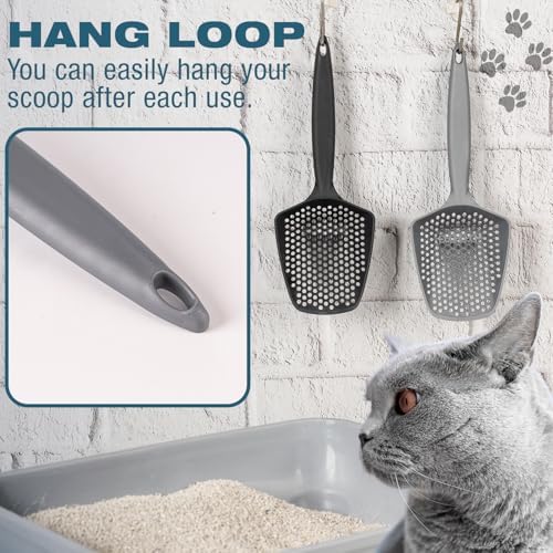 Set of 3 Cat Litter Scoop with Small Holes, Deep Sifting Shovel - Image 5