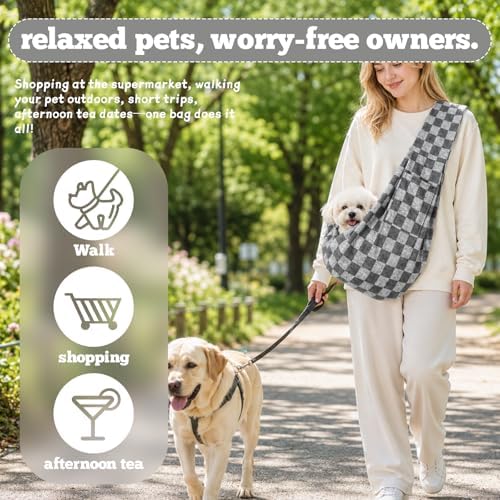 Dog Sling Carrier for Small Dogs and Cats 5–16 lbs, Puppy Carrier Sling - Image 7