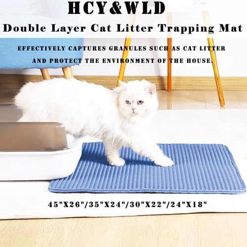 Cat Litter Mat, Double Layer Cat Litter Box Mat - Image 2