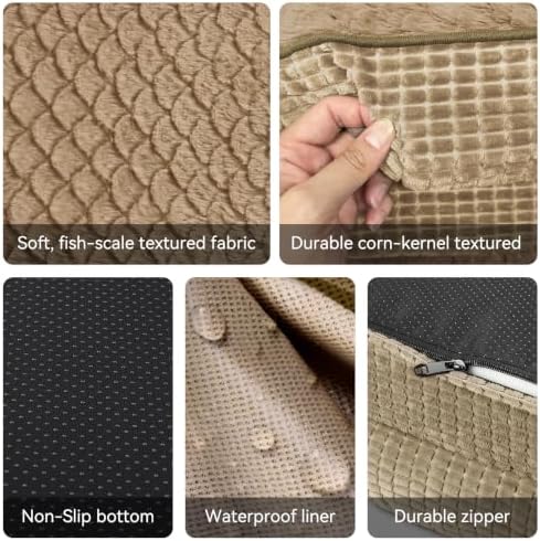 JOEJOY Orthopedic Dog Bed for Medium Dogs, Egg-Crate Memory Foam Pet Bed - Image 5