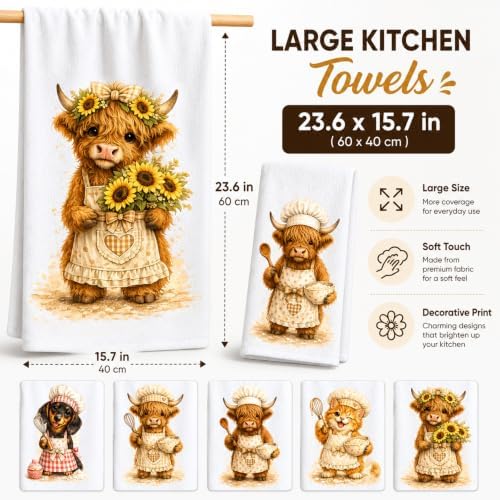 2 Pack Faith Floral Kitchen Towels - Image 5