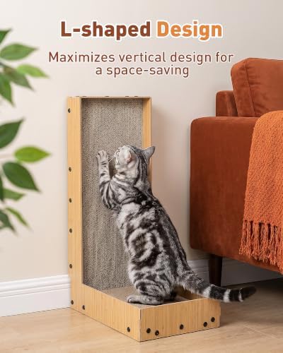 26.8" Cat Scratcher, L-Shaped Scratch Pad - Image 3