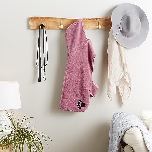 Bone Dry Pet Robe Collection Embroidered Absorbent Microfiber Bath Robe - Image 6