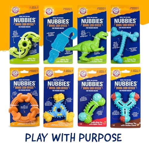 Arm & Hammer Nubbies Duality Bone Dental Dog Chew Toy, Apple Flavor - Image 7