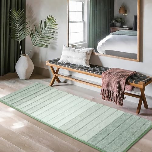 Kmson Ombre Bath Mat for Bathroom, Non Slip Ultra Soft and Thick Water - Image 2