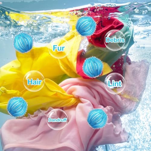 20Pcs Pet Hair Remover for Laundry, 1.4 inch Mini Ball Lint Traps - Image 5