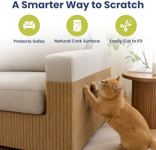 PawsPik Flexible Cork Cat Scratch Mat - Image 3