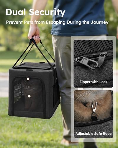Pecute Cat Carrier, Portable Pet Carrier - Image 5