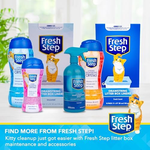 Fresh Step Drawstring Cat Litter Liners, 2.5 ft x 17 in, 15 Ct - Image 6