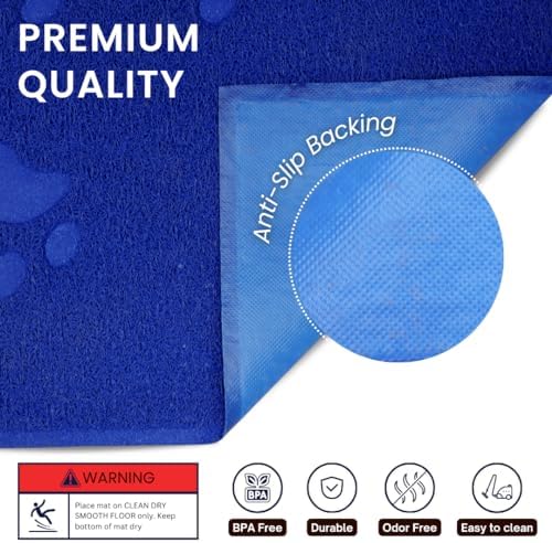 Andalus Extra Large Cat Litter Mat, Non-Slip & Easy to Clean Cat Litter Box Mat - Image 2
