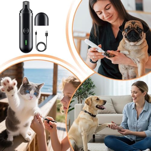 Pet Nail Grinder Rechargeable 3-Mode Grooming - Image 4