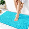 OLANLY Thick Chenille Absorbent Bathroom Rugs Mat 36x24, Aqua Sky by OLANLY