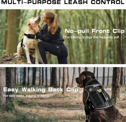 Dog Harness, Tactical No Pull for Small Sized Dog - Image 3