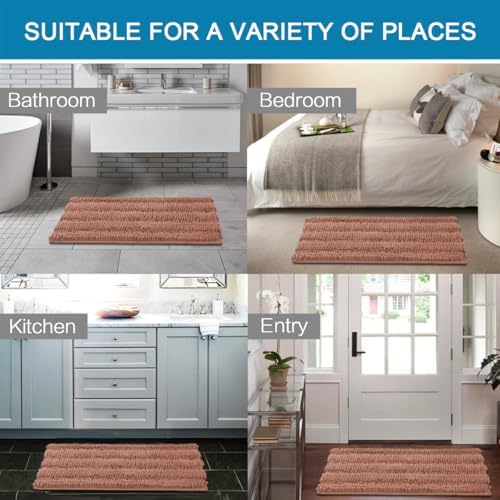 H.VERSAILTEX 2 Piece Set Bathroom Rugs Bath Mats Sets Super Absorbent Chenille - Image 6