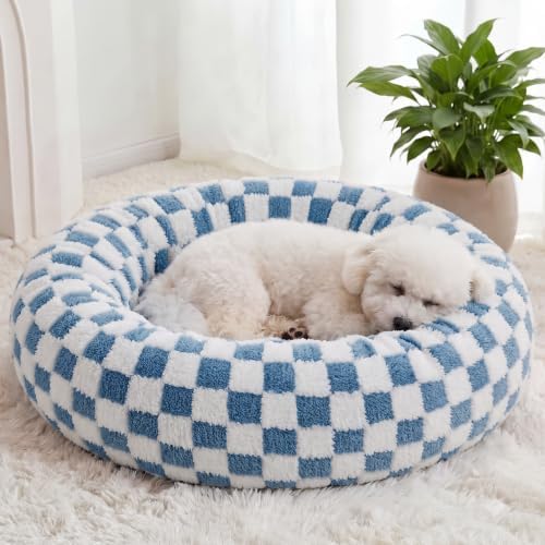 BFPETHOME Medium Washable Cozy Donut Dog Beds by BFPETHOME