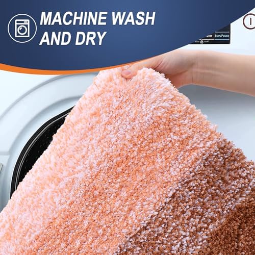 OLANLY Large Bathroom Rugs 44x32, Extra Soft Absorbent Microfiber Bath Rugs - Image 5