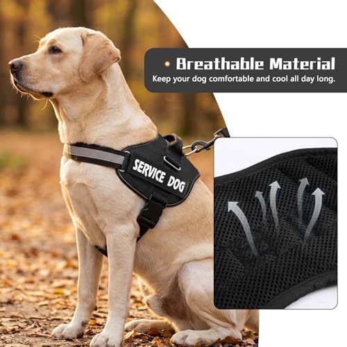 MUMUPET Service Dog Harness, No Pull & Reflective Pet Vest - Image 3