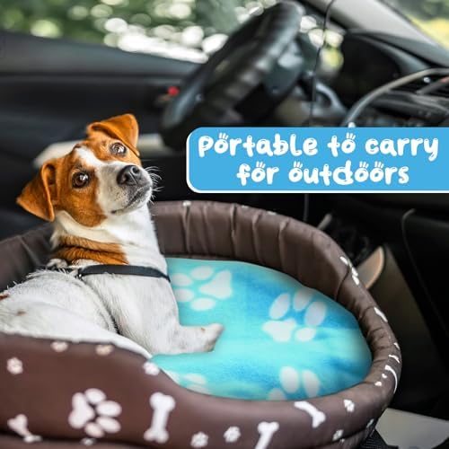 Eccliy 20 Pcs Puppy Blanket Fleece Pet Dog Throw, 28 x 24 Inch - Image 6