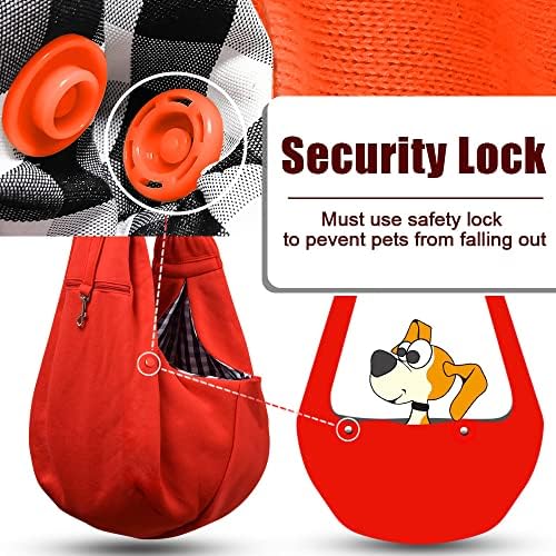 Tomkas Small Dog Cat Sling Carrier Puppy Purse Travel Wrap Soft Crossbody Pet - Image 4