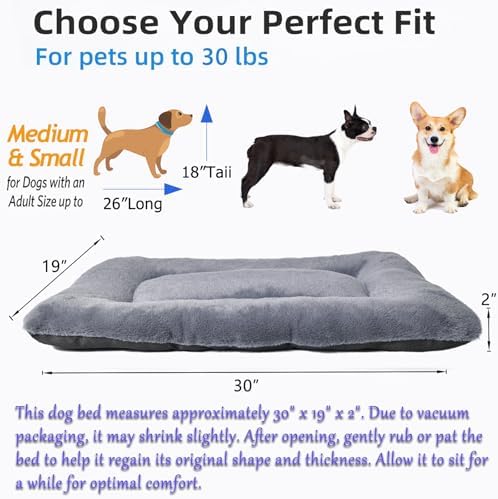 30 Inch Dog Crate Pad Washable Ultra Soft 30 x 19 Dog Bed - Image 4