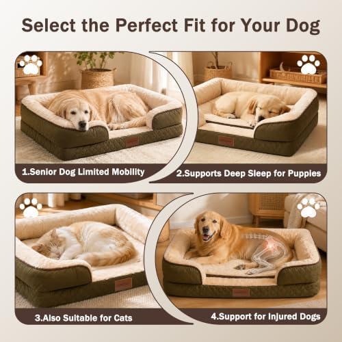 Large Dog Sofa Bed with Reusable Potty Pad - Image 4
