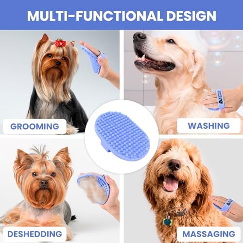 Dog Bath Brush, Easy Wash Scrubber - Image 2