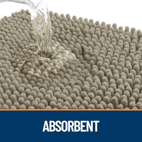 OLANLY Dog Door Mat for Muddy Paws 45x27, Super Absorbent Chenille Mud Mat - Image 3