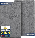 Muddy Mat® 2-Piece Grey Medium 30"X19" AS-SEEN-ON-TV Highly Absorbent by MuddyMat%C2%AE