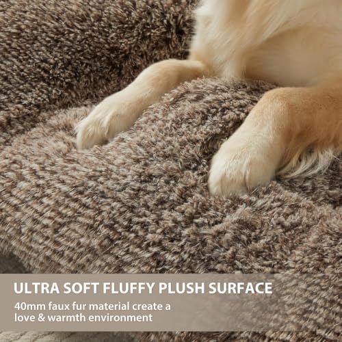 BFPETHOME Dog Bed for Large Dogs, Plush Kennel Pad for Sleeping &Ease Anxiety - Image 2