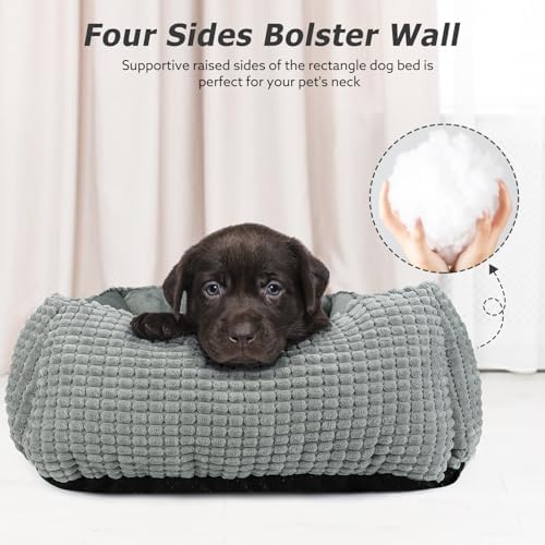 MIXJOY Large Dog Bed for Large Medium Small Dogs, Rectangle Washable Orthopedic - Image 2