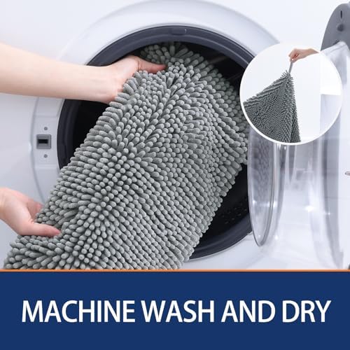 OLANLY Chenille Dog Bath Towel 38x15, Ultra Absorbent Quick Dry Pet Towel - Image 4