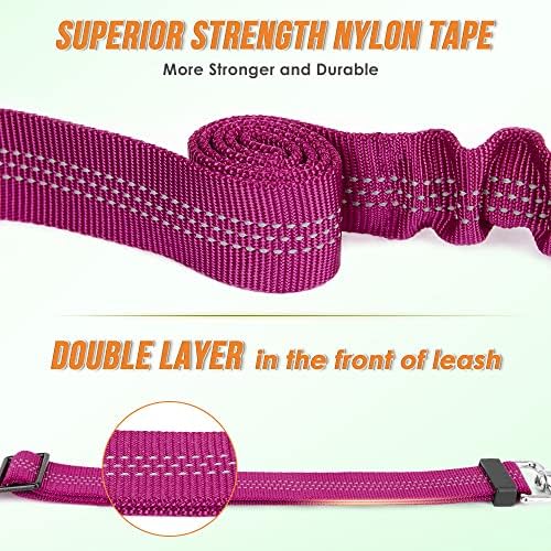 AUTOWT Double Dog Leash, No Tangle 360°Swivel Rotation Reflective Lead - Image 5