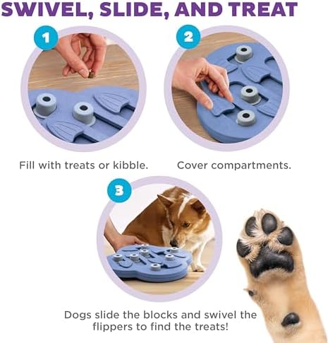 Outward Hound Nina Ottosson Dog Hide N' Slide Dog Toy Treat Puzzle - Image 3
