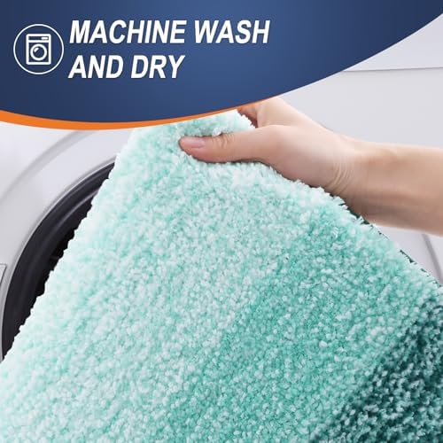 OLANLY Small Bathroom Rugs 24x16, Extra Soft Absorbent Microfiber Bath Rugs - Image 6