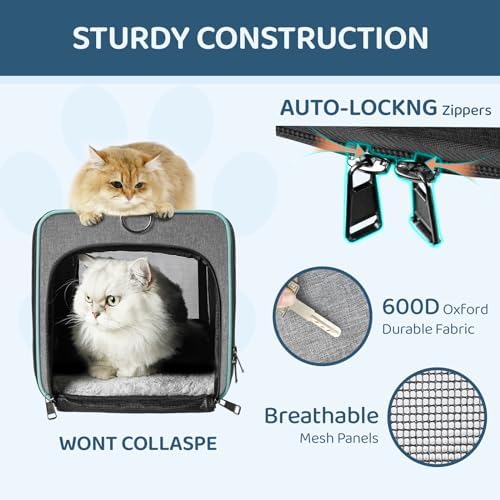GAPZER Soft-Sided Pet Carrier for Air Travel 18x11x11 Inch, Underseat Cabin - Image 5