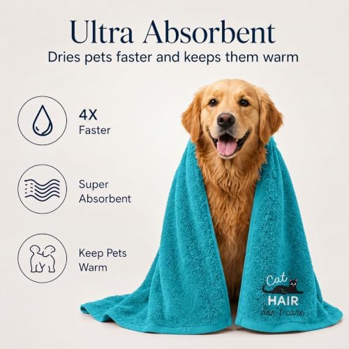 DAN RIVER Dog Towels for Drying Dogs & Cats 100% Cotton, 20x40'' - Image 5